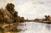 Stanislas lepine The Seine near Argenteuil oil on canvas